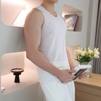 Male-Pure White-V-Neck-No Mark / XXXL is suitable for weight (140-160kg)