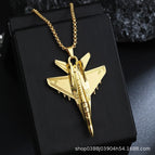 D081 fighter gold + electroplated chain length 60cm
