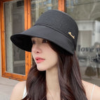 H2401 black [letter splicing + windproof rope] / One size fits all