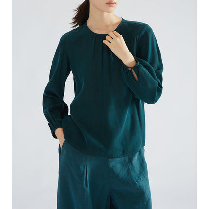 Double-Face Double-Wearing 30-Mm Rejuvenated Satin Xiangyun Yarn Top 100 Mulberry Silk Pants