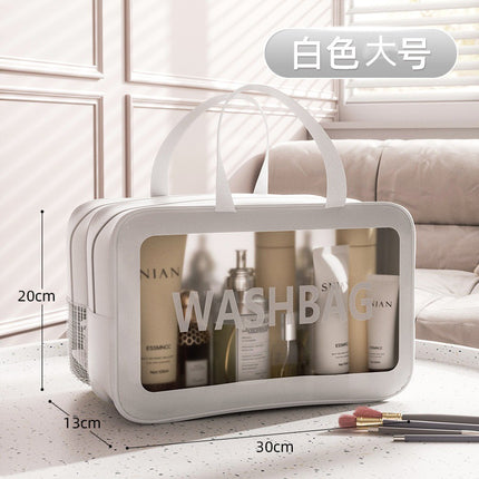 TikTok Same Style Cosmetic Bag Large Capacity Portable Portable Cute Women's Travel Portable Simple Wash Storage Bag Waterproof