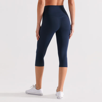 Runa Pulse Brushed Non-Stick Yoga Pants Women's Moisture-Absorbent Running and Cycling Fitness Sports Tight Cropped Pants