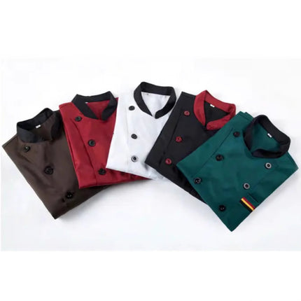 Long-sleeved restaurant canteen back kitchen clothing hotel chef overalls summer hotel short-sleeved chef clothing custom-made
