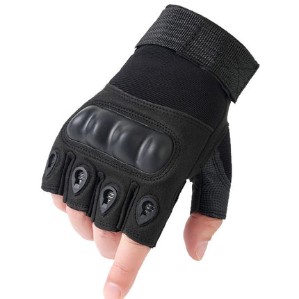 Customized Half-Finger Sports Gloves for Men, Outdoor Cycling Training Protective Wear-Resistant Fitness Touch Screen Tactical Gloves Wholesale