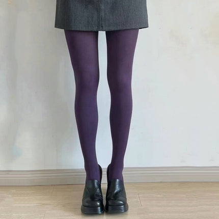 2025 New Pantyhose Spring and Autumn Color Pantyhose Slimming High Elastic Anti-crochet Candy Socks Base Socks Foreign Trade