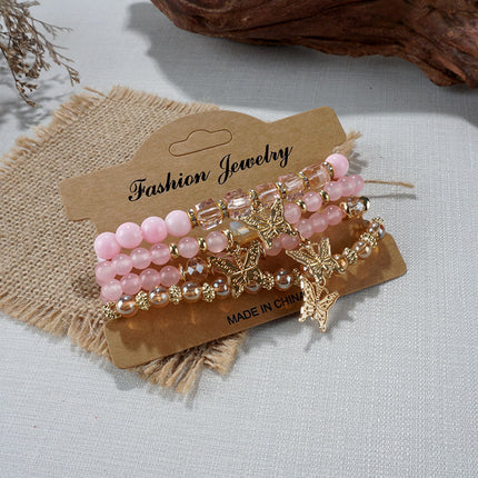 European and American Cross-Border Hot-Selling New Bohemian Bracelets Creative Tassel Multi-Layer Beaded Bracelets Fashion Jewelry