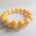 10mm white honey amber a string of 18