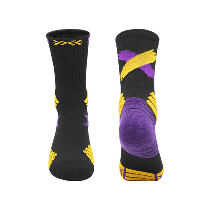 Autumn and Winter Professional Towel Bottom Elite Basketball Socks for Adults and Children Sweat-Absorbent High-Top Men's Thickened Sports Socks Wholesale