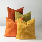 Orange and green four-piece set / 45*45cm double-sided (excluding core)