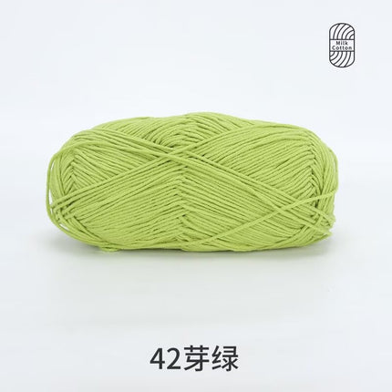 Snow Feir 5 strands milk cotton wool group 5 strands combed cotton thread not ball baby hand woven diy cute doll