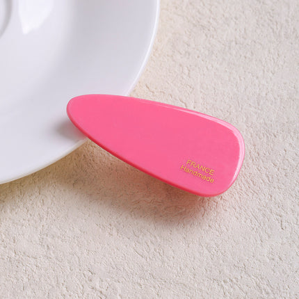 Korean Style Simple Acetate Water Drop Bangs Clip Cute Girly Heart Forehead Duckbill Clip Side Small Clip Hairpin Hairpin
