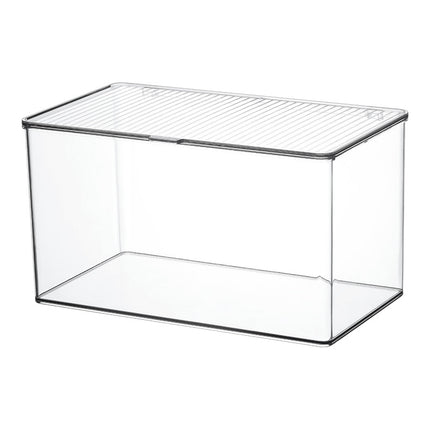 Tea Set Storage Box with Lid Dust-Proof Transparent Tea Table Desktop Tea Cup Storage Rack Kung Fu Teapot Storage Rack