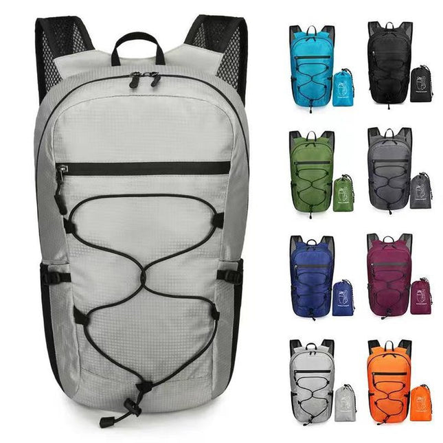 Cross-Border Outdoor Folding Backpack Waterproof Mountaineering Bag Backpack Folding Bag Outdoor Large Capacity Travel Backpack