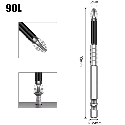 K5 Anti-Slip Bit S2 Magnetic 5A Black Anti-Slip Cross Bit Hand Electric Drill Electric Screwdriver High Hardness