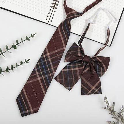 Japanese and Korean striped jk/dk college style men's and women's red cyanotic gray blue shirt accessories tie-free collar suit