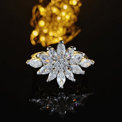 Europe and the United States cross-border e-commerce best selling new flower creative ring female niche high luxury r7886