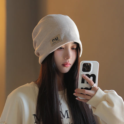 Postpartum Confinement Hat Autumn and Winter Face-Slimming Hat Windproof Cold-Proof Maternity Turban Warm Slouchy Beanie Pullover Hat for Women