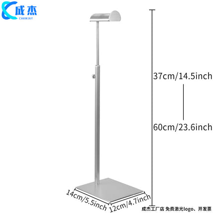 Cross-border Source Stainless Steel Display Hanging Bag Display Rack Women's Bag Rack Support Bag Rack Floor Adjustable Bag Rack
