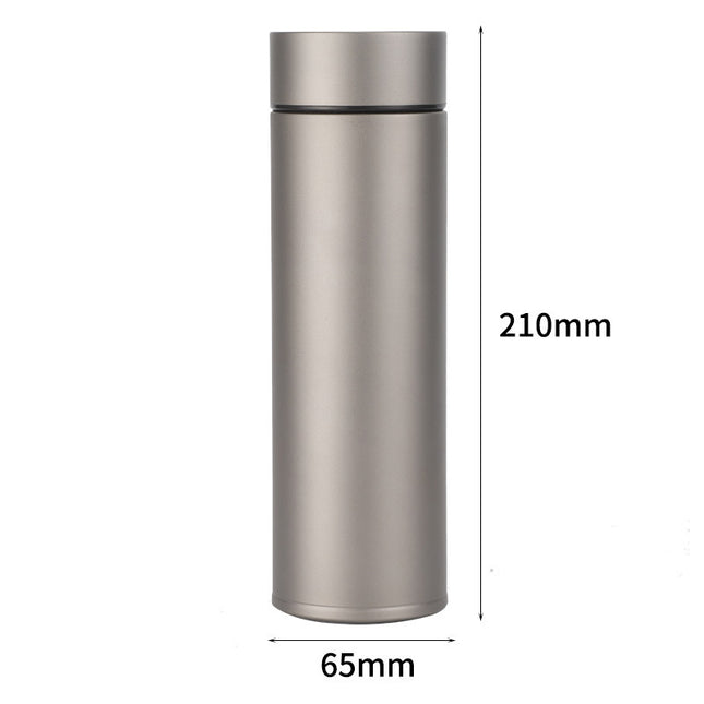 Pure titanium thermos cup business straight cup office tea separation cup with tea leakage stuffy bubble cup frosted titanium cup health