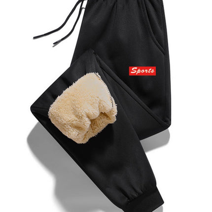 2025 New Winter Velvet Thickeneded Slim Fit Leggings Sweatpants Cashmere Elastic Casual Sports Pants