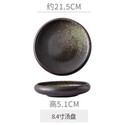 Retro Japanese Style Ceramic Bowl Creative Personality Household Rice Bowl Restaurant Special Snack Bowl Dessert Salad Bowl