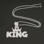 Silver pendant with 3mm twist chain 60cm