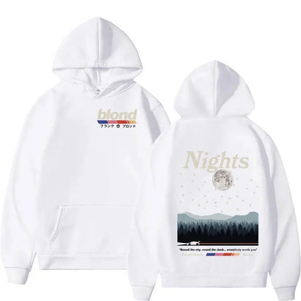 Rapper Frank Double Sided Print Hoodie Rap Men's Blond Hip H