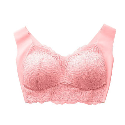 European and American Wire-Free Intimates Large Size Sexy Lace Sports Sleep Vest Bra Fat mm Thin Push-Up Bra