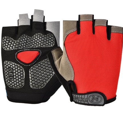 Cross-border Thin Half-finger Gloves Men's and Women's Riding Non-slip Quick-drying Sports Fitness Breathable Bicycle Gloves A01W
