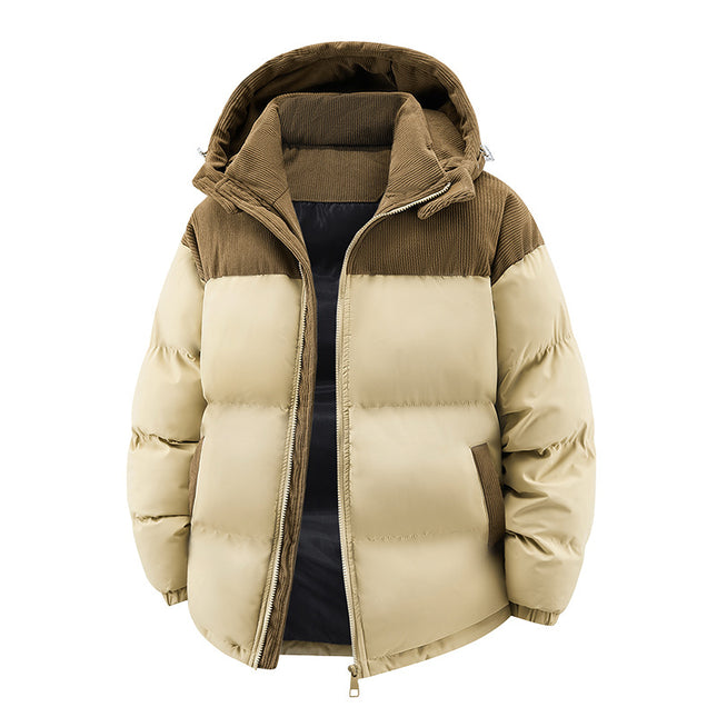 Cross-Border Large Size Hot-Selling Hooded Removable Couple High-Quality Cotton Clothing Autumn and Winter Thickened Cotton Windproof and Warm Cotton Clothing