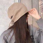 Drawstring pile hat khaki / M（56-58cm）