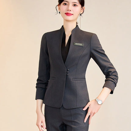 Professional Suit Vest suit Waitress Hotel Attendant Work Clothes Dental Oral Front Desk Horse Clamp Work Uniform Autumn