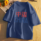 Navy blue short-sleeved men's clothing-3276 [pure cotton] / S [recommendation 45-57.5kg ]