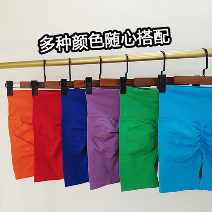 High-Waisted Summer Women's Elastic Slimming Yoga Shorts Quick-Dry Running Shorts Fitness Shorts