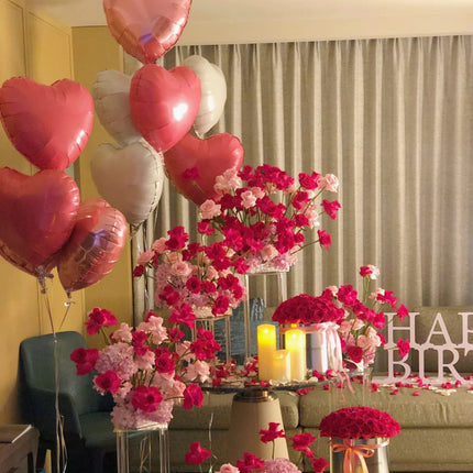 18inch Love Light Board Aluminum Film Balloon Wedding Room Decoration Valentine's Day Party Floating Love Balloon Wholesale