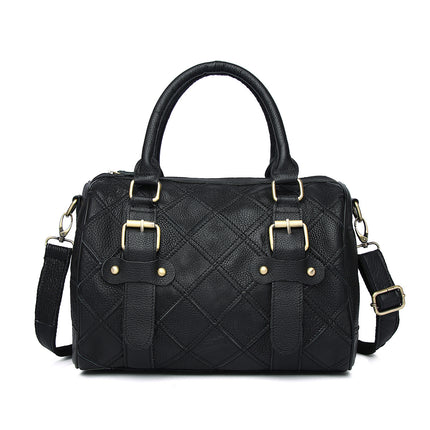 Genuine Leather Contrast Bag / Sac Cuir Véritable Contraste