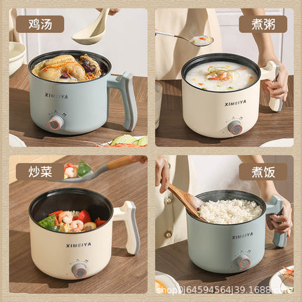 Electric Cooking Pot Student Home Kitchen Dormitory Multi-functional Electric Wok Integrated Pot Non-stick Pot Noodle Cooking Porridge Electric Hot Pot