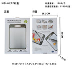 Hd-a277 color box packaging wheat straw+tpr+304 stainless steel 355*245*11mm 955g
