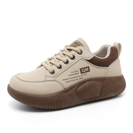 White Sneakers for Women 2025 Spring New Style Student Korean Version Ins Trendy Shoes Versatile Thick-Soled Casual Sneakers for Women Xq5801