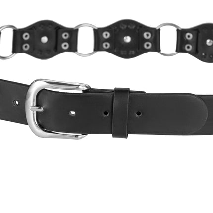 Western Denim Belt Women's 2025 New American Retro Brown Rivet Belt All-match Jeans with Ins Style