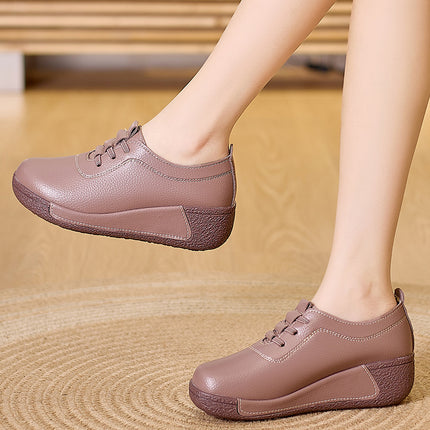 Fleece-lined 2024 spring and summer new Tods women's thick-soled middle-aged and elderly mother's shoes non-slip outer wear casual single-layer shoes women