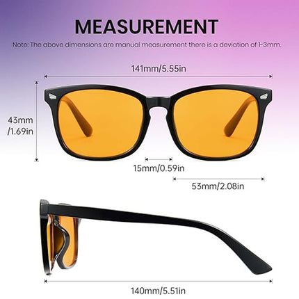 European and American Cross-Border Square Frame Glasses, Fashionable and Trendy, Unisex, Fashionable, Simple, Anti-Uv and Anti-Blue Light Glasses