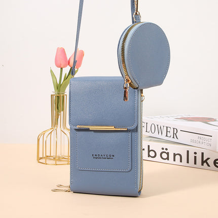 New Touch Screen Mobile Phone Bag Two-Piece Coin Purse Women's Small Cross-Body Cute Small Bag for Mobile Phone Fashion