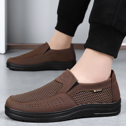 Men's Spring Casual Shoes, Dropshipping Men's Shoes, Old Beijing Cloth Shoes, Lightweight Mesh Shoes, Shallow Mouth Dad Shoes