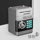 Silver password piggy bank [small door] english color box
