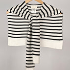 Black stripes on off-white