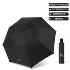 Black [manual] 8-bone reverse vinyl umbrella