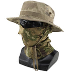 Gray ruins benny hat + bird's eye hood / One size fits all