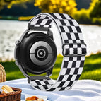 18MM small buckle [with plastic head]] / black and white plaid