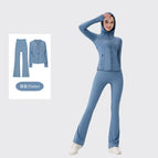 Hooded trumpet dark blue suit / 2/S
